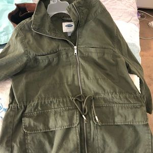 Women’s large army green utility jacket